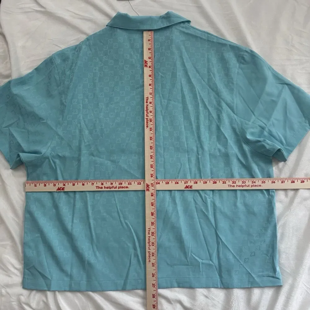 Air Jordan SAMPLE Monogram Button Down Short Sleeve Shirt